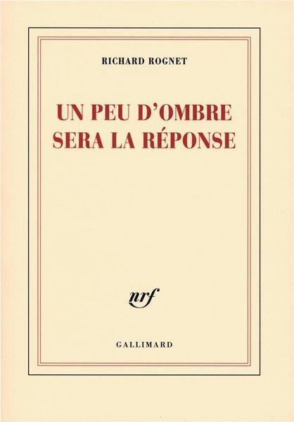 Produktbild: Un peu d'ombre sera la r&eacute;ponse : po&egrave;mes