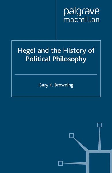 Produktbild: Hegel and the History of Political Philosophy