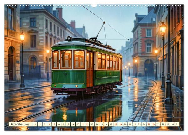Produktbild: Nostalgisch auf Reisen (hochwertiger Premium Wandkalender 2027 DIN A2 quer), Kunstdruck in Hochglanz
