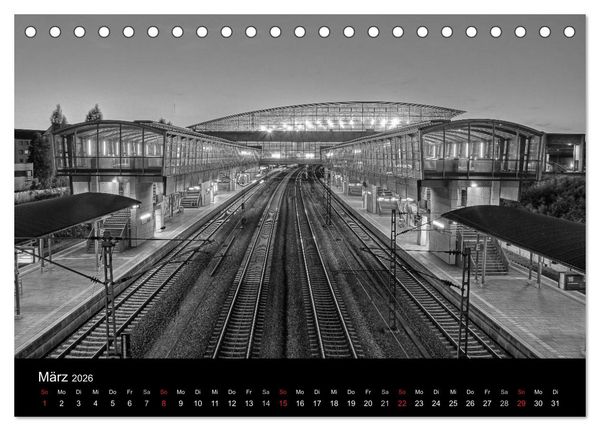 Produktbild: Hannover Monochrome Impressionen (Tischkalender 2026 DIN A5 quer), CALVENDO Monatskalender