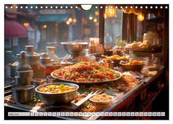 Produktbild: STREET FOOD Impressions around the world (Wall Calendar 2026 DIN A4 landscape), CALVENDO 12 Month Wall Calendar