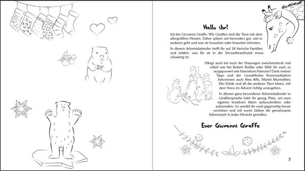 Produktbild: Was brauchst du im Advent? Der Familien-Adventskalender in Giraffensprache für Gewaltfreie Kommunikation mit Kindern und Eltern
