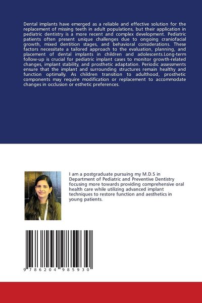 Produktbild: "dental Implants in Pediatric Dentistry"