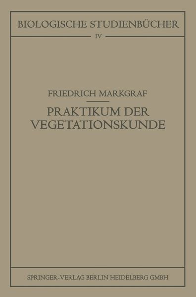 Produktbild: Kleines Praktikum der Vegetationskunde