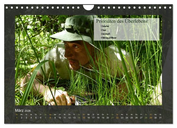 Produktbild: Outdoor-Survival-Kalender (Wandkalender 2026 DIN A4 quer), CALVENDO Monatskalender