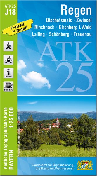 Produktbild: ATK25-J18 Regen (Amtliche Topographische Karte 1:25000)