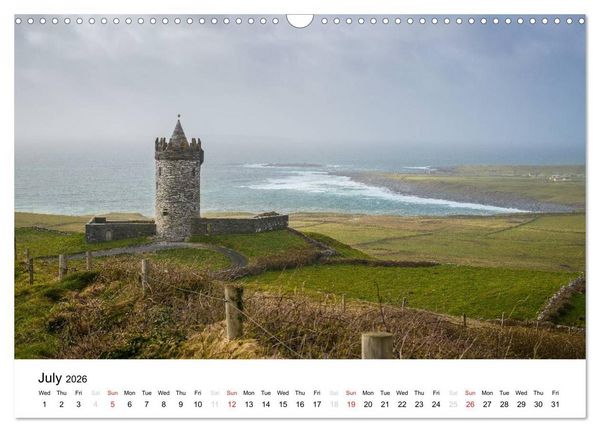 Produktbild: Ireland. Wild Atlantic Views / UK-Version (Wall Calendar 2026 DIN A3 landscape), CALVENDO 12 Month Wall Calendar