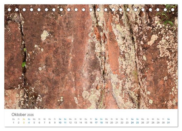 Produktbild: Die Natur als K&uuml;nstlerin - Sch&ouml;nheit der Steine (Tischkalender 2026 DIN A5 quer), CALVENDO Monatskalender