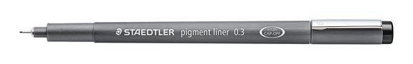 Produktbild: STAEDTLER Fineliner Lumocolor pigment liner 308 schwarz, 0,3 mm