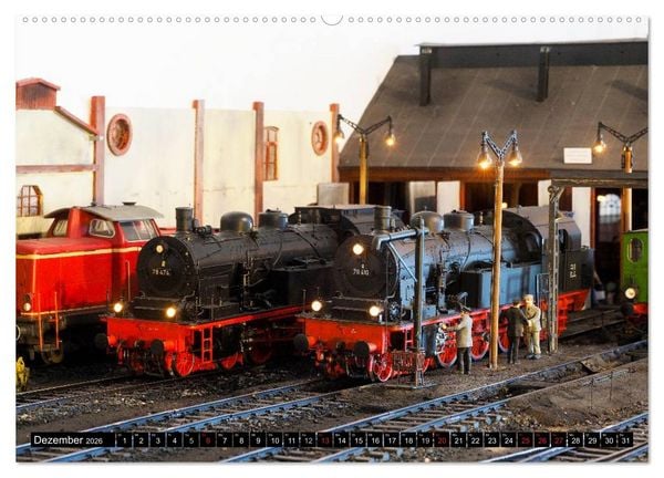 Produktbild: Kleine Bahnwelt in Spur 1 (hochwertiger Premium Wandkalender 2026 DIN A2 quer), Kunstdruck in Hochglanz