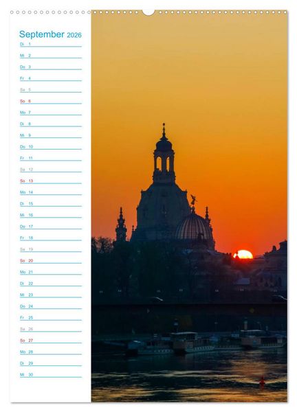 Produktbild: Frauenkirche Dresden (hochwertiger Premium Wandkalender 2026 DIN A2 hoch), Kunstdruck in Hochglanz
