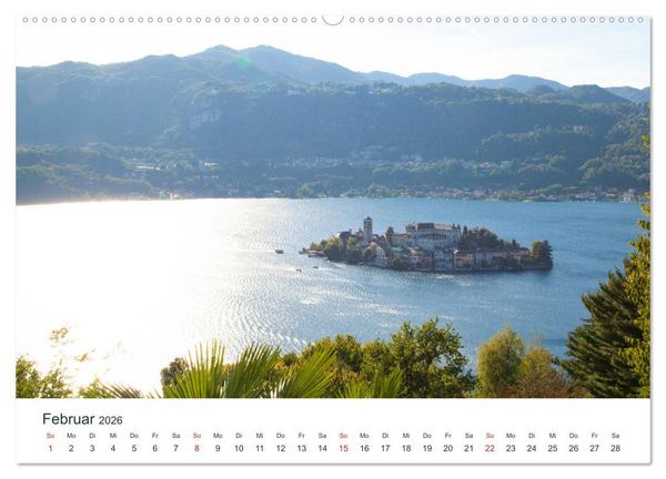 Produktbild: Mediterraneo - Lago di Como, Lago Maggiore, Lago d'Orta (Wandkalender 2026 DIN A2 quer), CALVENDO Monatskalender