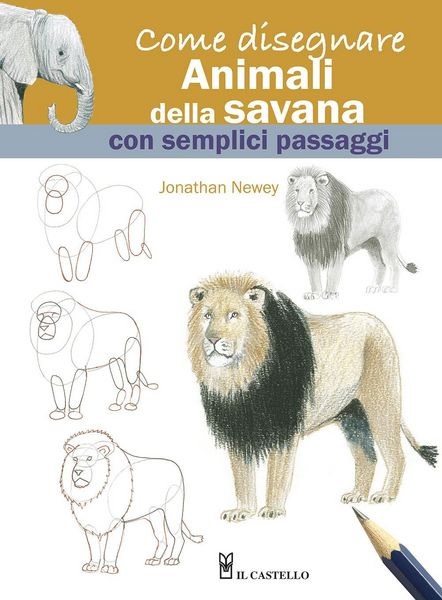 Produktbild: Come disegnare animali della savana con semplici passaggi