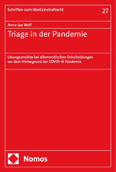 Produktbild: Triage in der Pandemie