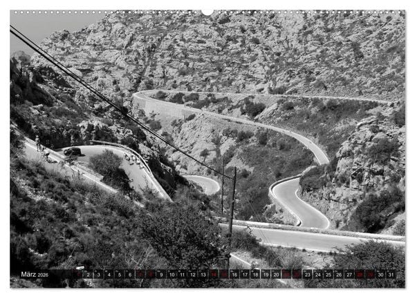 Produktbild: Mallorca monochrom (Wandkalender 2026 DIN A2 quer), CALVENDO Monatskalender