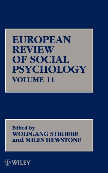 Produktbild: European Review of Social Psychology V11