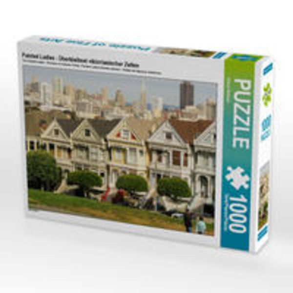CALVENDO Puzzle Painted Ladies - Überbleibsel viktorianischer Zeiten | 1000 Teile Lege-Größe 64x48cm Foto-Puzzle für glückliche Stunden