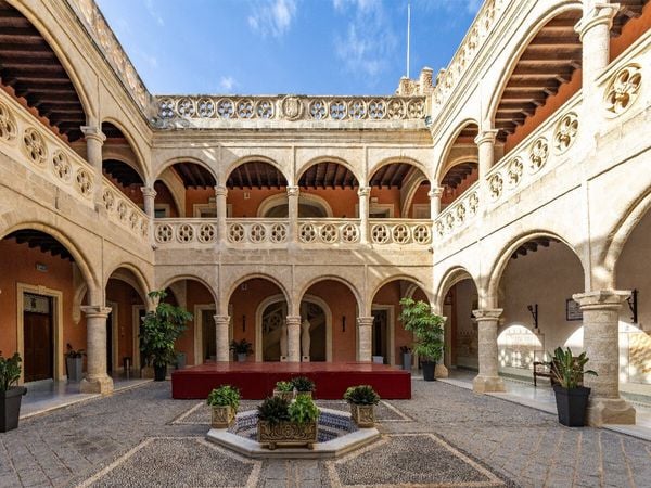 CALVENDO Puzzle Kastell in der Stadt Rota, Spanien | 1000 Teile Lege-Größe 64x48cm Foto-Puzzle für glückliche Stunden