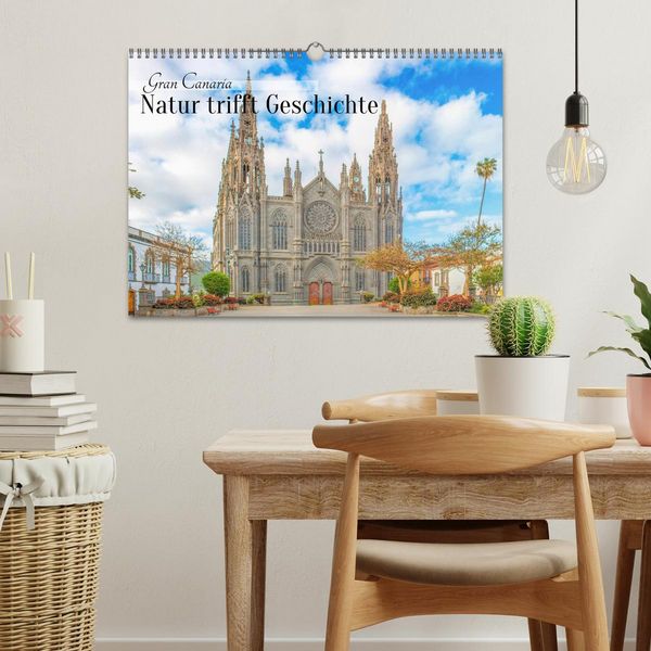 Produktbild: Gran Canaria &ndash; Natur trifft Geschichte (Wandkalender 2026 DIN A3 quer), CALVENDO Monatskalender