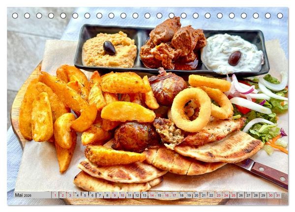 Produktbild: Griechisch Lecker (Tischkalender 2026 DIN A5 quer), CALVENDO Monatskalender