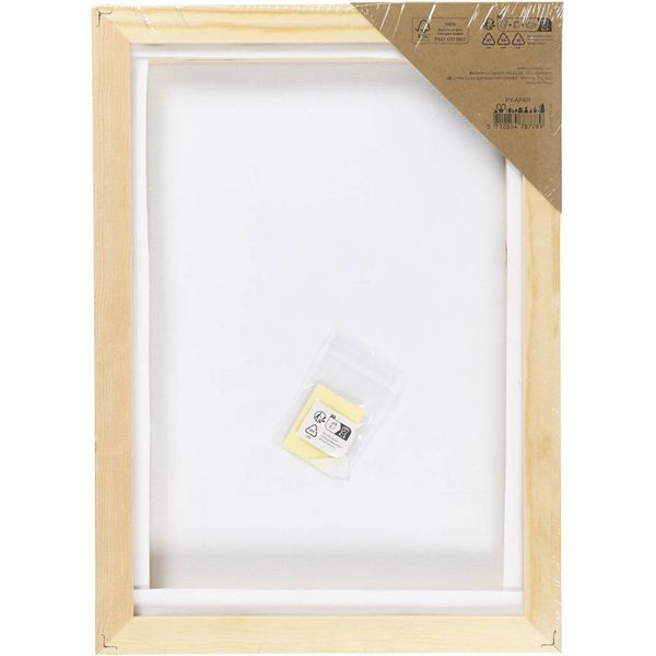 Produktbild: Creativ Company Gespannte Leinwand mit Rahmen, A4, Gr&ouml;&szlig;e 29,7x21 cm, 280 g, Wei&szlig;, 10 Stk