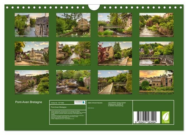 Produktbild: Pont-Aven Bretagne (Wandkalender 2026 DIN A4 quer), CALVENDO Monatskalender