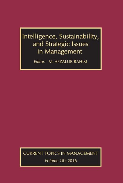 Produktbild: Intelligence, Sustainability, and Strategic Issues in Management