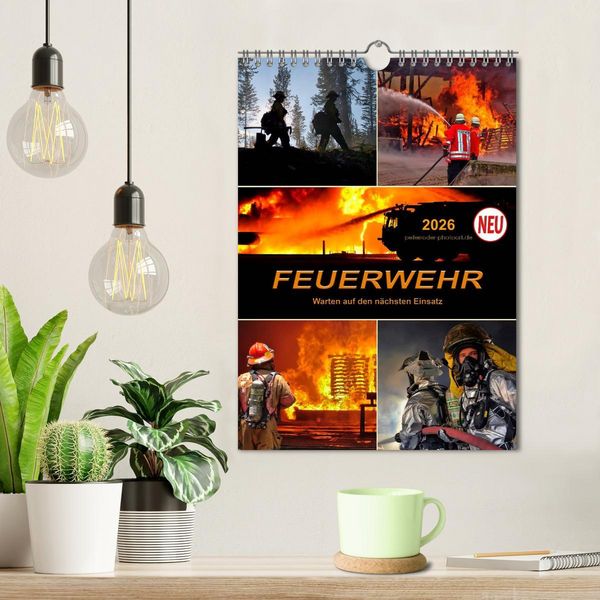 Produktbild: Feuerwehr - Warten auf den n&auml;chsten Einsatz (Wandkalender 2026 DIN A4 hoch), CALVENDO Monatskalender