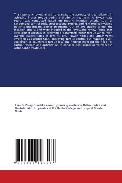 Produktbild: Accuracy Of Clear Aligners For Incisor Torque in Orthodontic Treatment