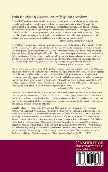 Produktbild: Disposing Dictators, Demystifying Voting Paradoxes