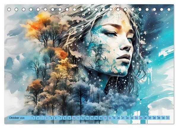 Produktbild: Wilde Ladys (Tischkalender 2026 DIN A5 quer), CALVENDO Monatskalender