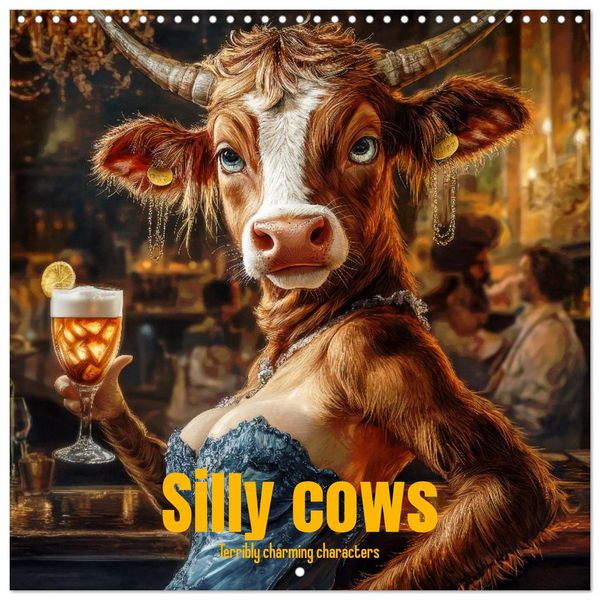 Produktbild: Silly cows - Terribly charming characters (Wall Calendar 2026 12 &times; 12 Inch) CALVENDO 12 Month Wall Calendar