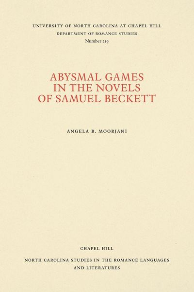 Produktbild: Abysmal Games in the Novels of Samuel Beckett