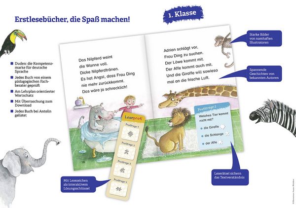Produktbild: Duden Leseprofi &ndash; Ein Fohlen geht zur Schule, 1. Klasse
