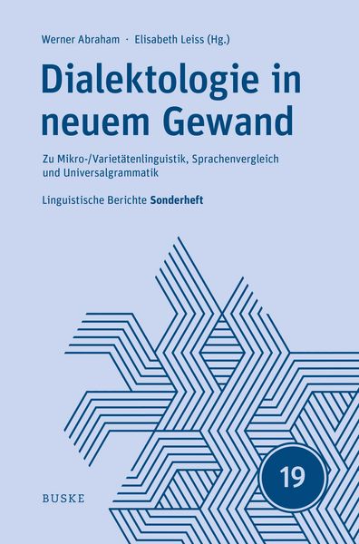 Produktbild: Dialektologie in neuem Gewand