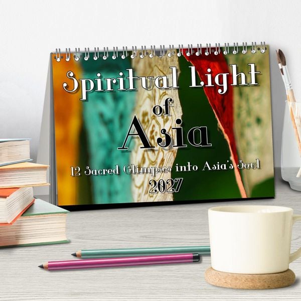 Produktbild: Spiritual Light of Asia (Desk Calendar 2027 DIN A5 landscape), CALVENDO 12 Month DeskCalendar