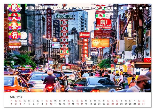 Produktbild: Bangkok das traumhafte Reiseziel (Tischkalender 2026 DIN A5 quer), CALVENDO Monatskalender