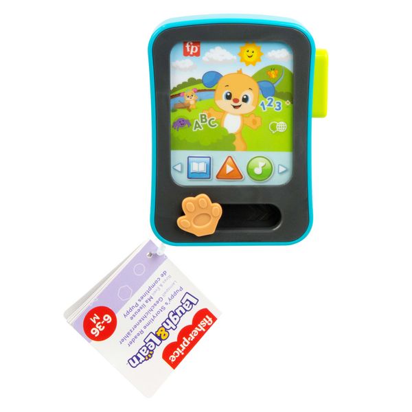 Produktbild: Fisher-Price Lernspa&szlig; H&uuml;ndchen Geschichtenerz&auml;hler Baby elektronisches Lernspielzeug mit Musik und Lichtern, mehrsprachige Version