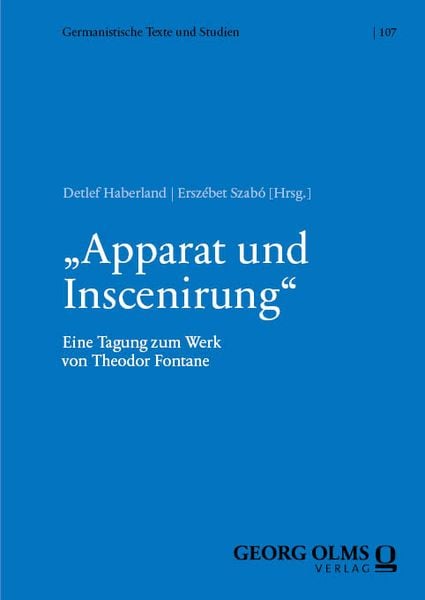 Produktbild: &bdquo;Apparat und Inscenirung&ldquo;