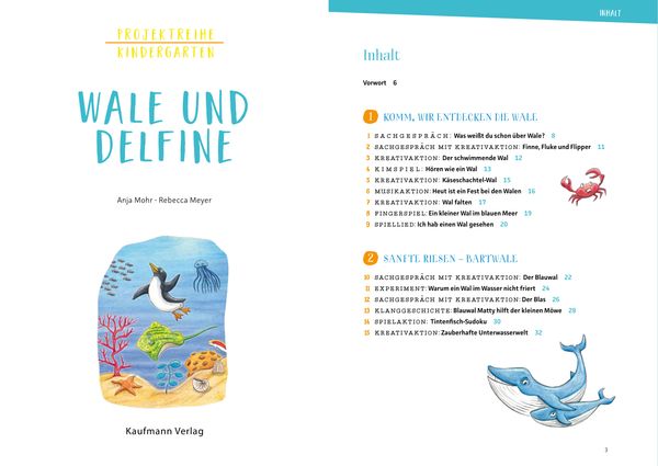 Produktbild: Projektreihe Kindergarten - Wale und Delfine