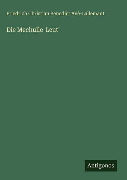 Produktbild: Die Mechulle-Leut'