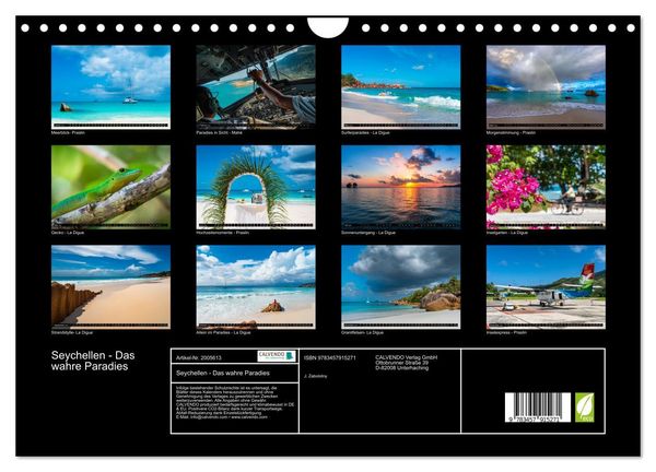 Produktbild: Seychellen - Das wahre Paradies (Wandkalender 2026 DIN A4 quer), CALVENDO Monatskalender