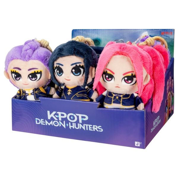 Produktbild: Pl&uuml;sch KPop Demon Hunters Figur Rumi/Mira/Zoey/Demon Jinu 20cm 4fach sortiert