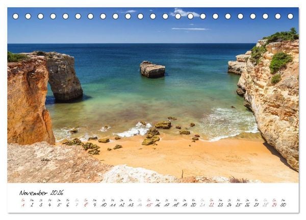 Produktbild: Portugals S&uuml;den - Die Algarve (Tischkalender 2026 DIN A5 quer), CALVENDO Monatskalender