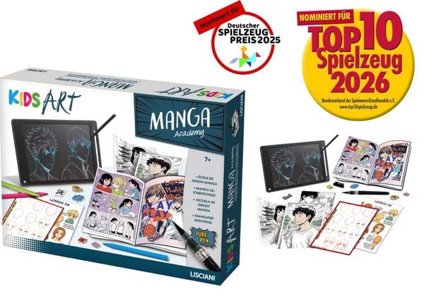 Manga-Zeichenset mit LCD-Tafel