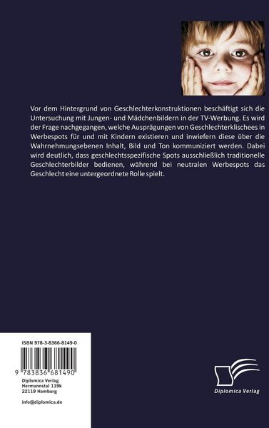 Produktbild: Geschlechterkonstruktion: M&auml;dchen und Jungen in der Fernsehwerbung