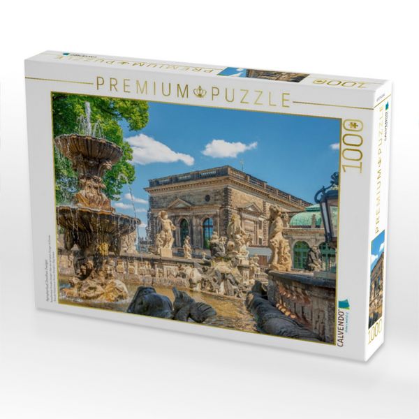 Produktbild: CALVENDO Puzzle Nymphenbad, Dresdner Zwinger | 1000 Teile Lege-Gr&ouml;&szlig;e 64x48cm Foto-Puzzle f&uuml;r gl&uuml;ckliche Stunden