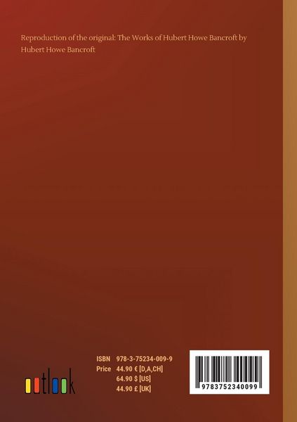 Produktbild: The Works of Hubert Howe Bancroft