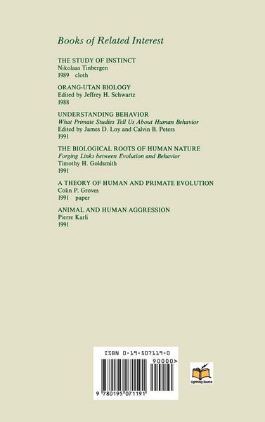 Produktbild: Aggression and Peacefulness in Humans and Other Primates