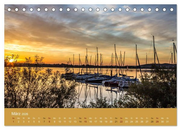 Produktbild: Mittelfranken - Das fr&auml;nkische Seenland (Tischkalender 2026 DIN A5 quer), CALVENDO Monatskalender